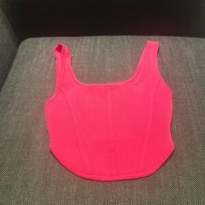 ARITZIA Babaton pink corset style tank / size S